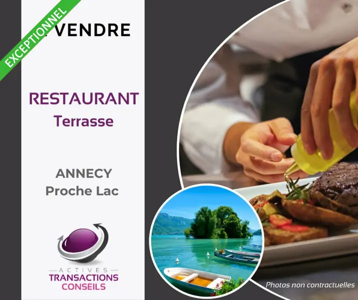 À VENDRE ANNECY (74)  RESTAURANT BRASSERIE TERRASSE
