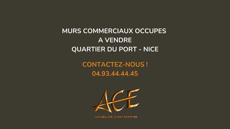 MURS COMMERCIAUX EXTRACTION - QUARTIER PORT NICE