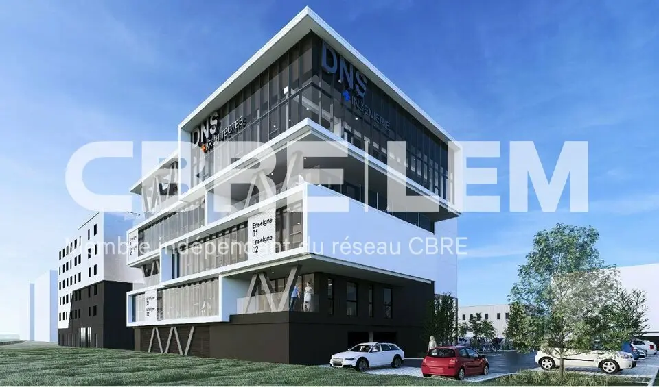 AU SEIN D'UN TRES BEL IMMEUBLE NEUF DE BUREAUX.