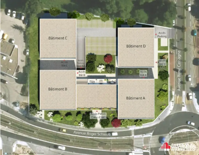 Bureaux de 343,49 m² à vendre